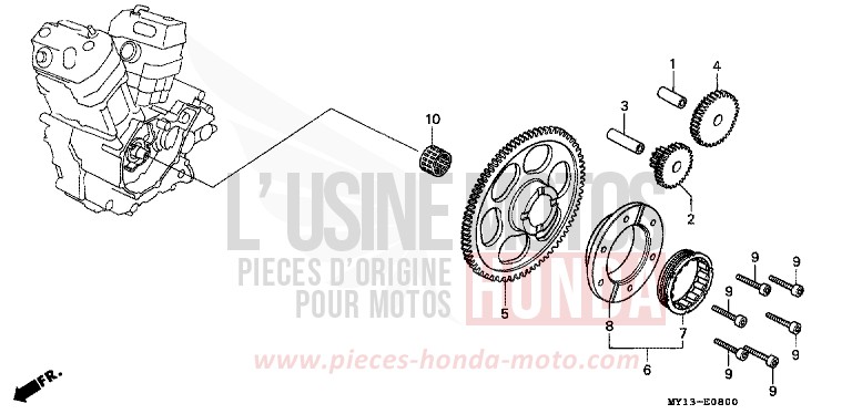 STARTING CLUTCH for Africa Twin 750 SAHARA BULE METALLIC (PB273) from 1999